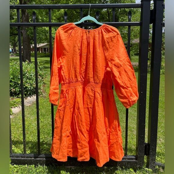 J Crew Palermo Linen Smocked Waist Mini Dress NWT - Picture 11 of 11